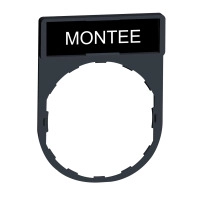 Държач за легенда 30 x 40 mm с легенда 8 x 27 mm с надпис MONTEE
