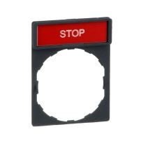 SCHNEIDER ELECTRIC Етикет 30x40mm, 8x27mm, STOP