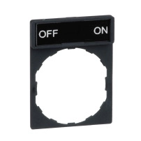 Държач на легенда 30х40, с легенда “OFF-ON” 8х27