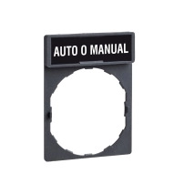 държач за легенда 30 x 40 mm с легенда 8 x 27 mm с маркировка AUTO O MANUAL
